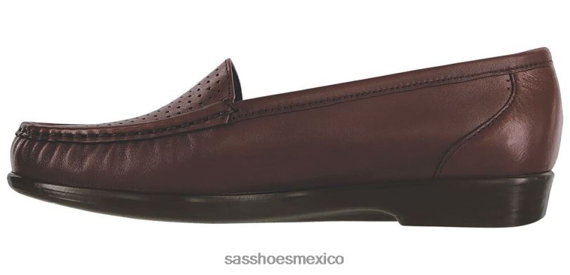 mx SAS mujer versátil resbalón inteligente en mocasín vino LVV46193