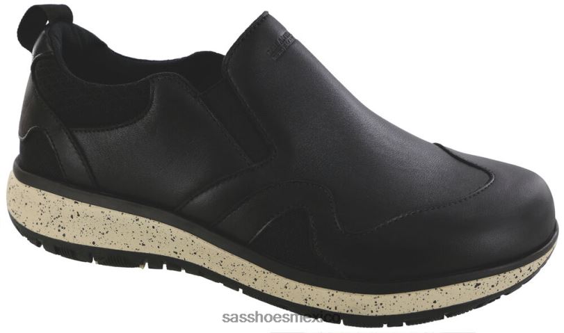 mx SAS mujer versátil resbalón resbalón en mocasín negro LVV46423