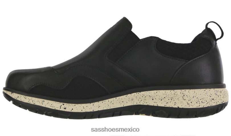 mx SAS mujer versátil resbalón resbalón en mocasín negro LVV46423