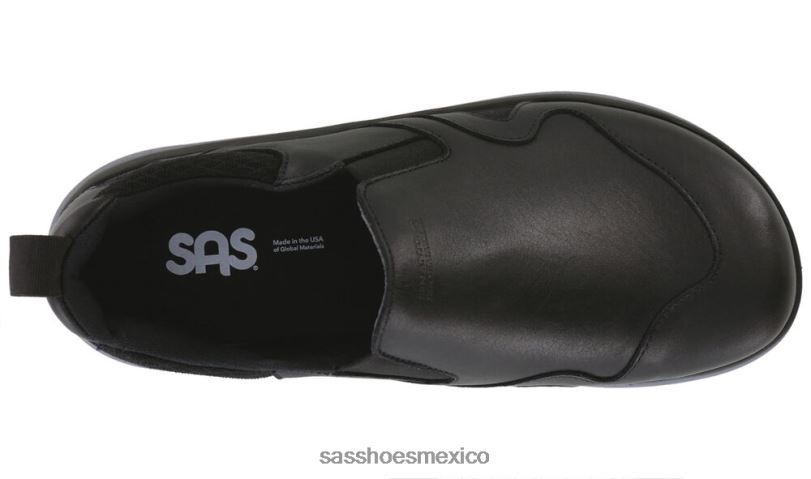 mx SAS mujer versátil resbalón resbalón en mocasín negro LVV46423
