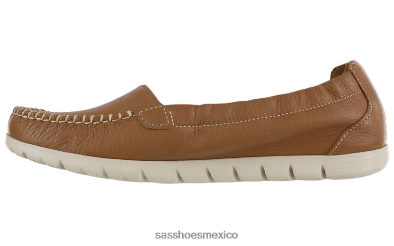 mx SAS mujer versátil resbalón soleado en mocasín marrón nuez LVV46234