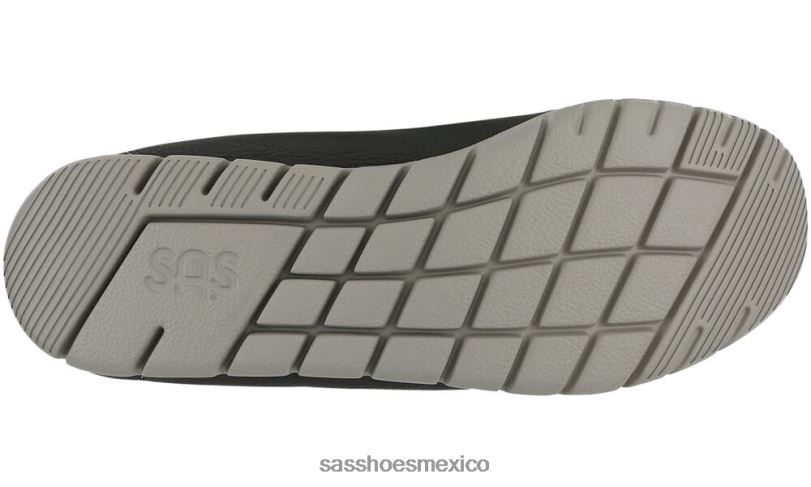 mx SAS mujer versátil resbalón soleado en mocasín negro LVV46222
