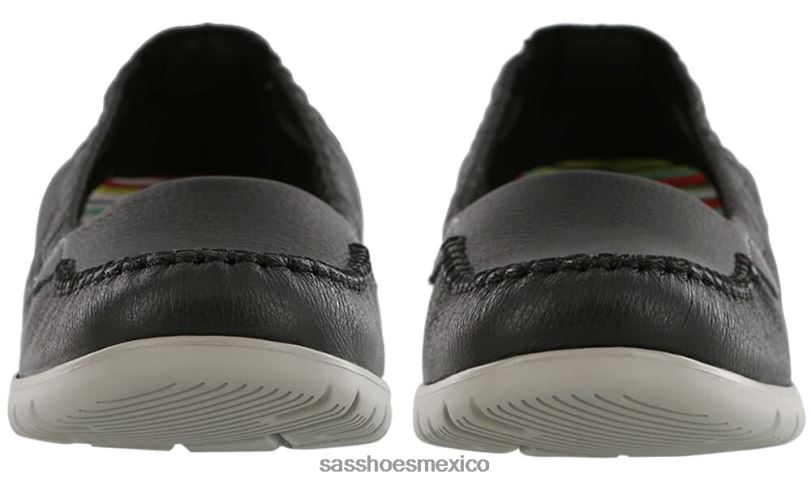mx SAS mujer versátil resbalón soleado en mocasín negro LVV46222