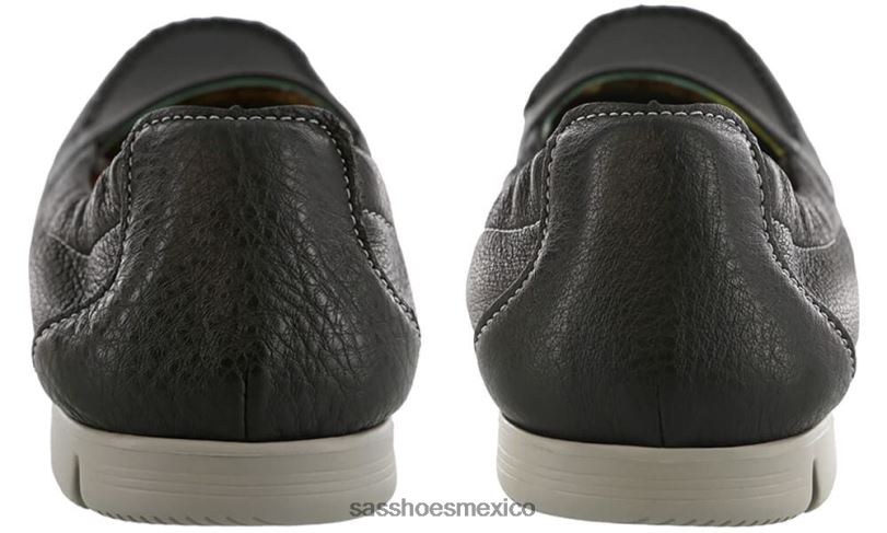 mx SAS mujer versátil resbalón soleado en mocasín negro LVV46222
