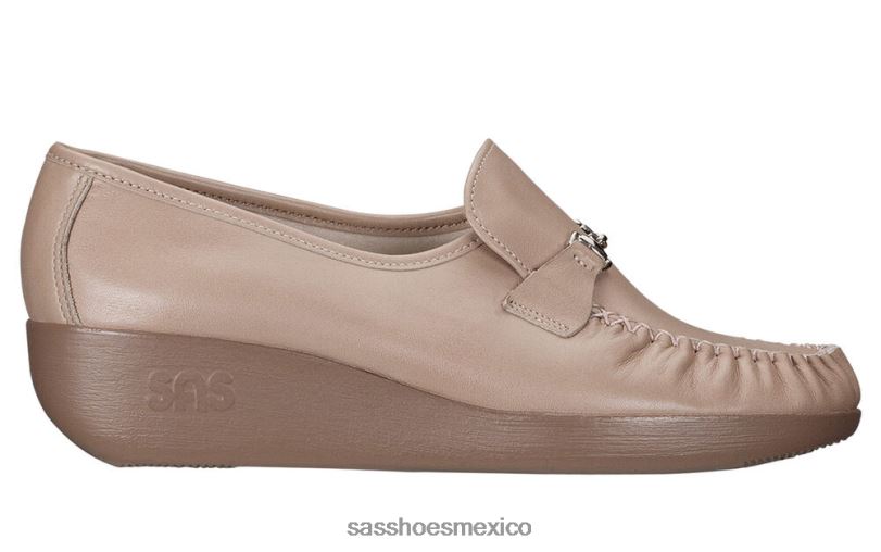 mx SAS mujer versátil slip mágico en mocasín crema LVV46203