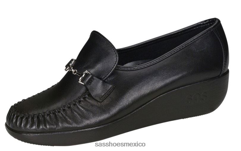 mx SAS mujer versátil slip mágico en mocasín negro LVV46202