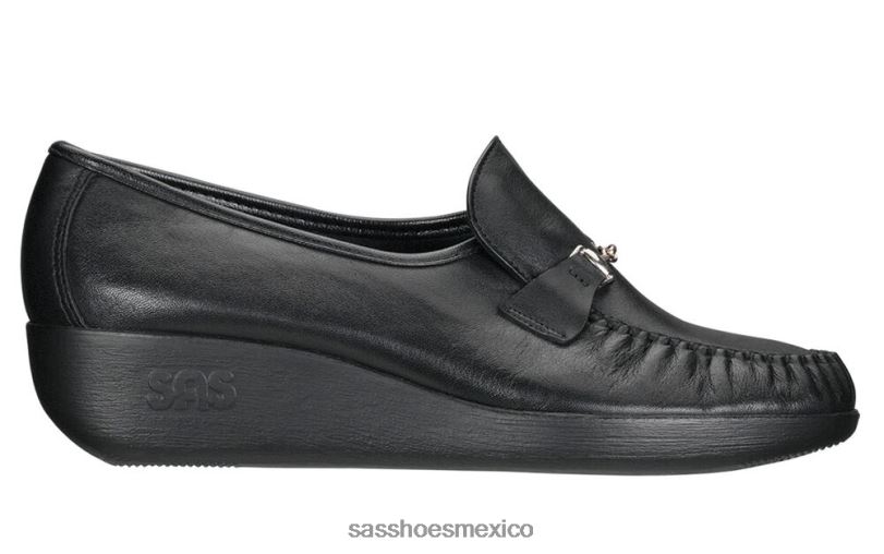 mx SAS mujer versátil slip mágico en mocasín negro LVV46202