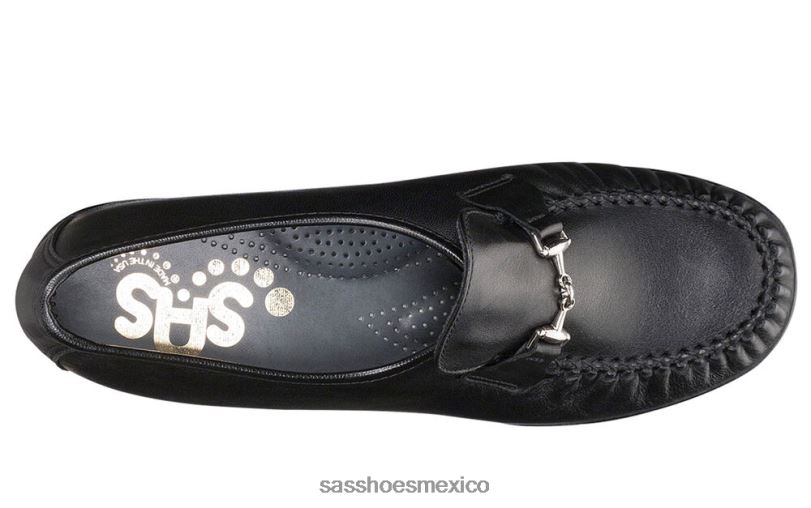 mx SAS mujer versátil slip mágico en mocasín negro LVV46202