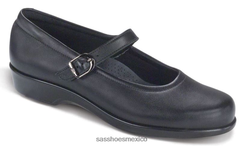 mx SAS mujer versátil zapato maría merceditas negro LVV46174