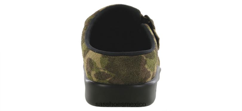 mx SAS mujer versátil zueco resbalón en mocasín camuflaje LVV46223