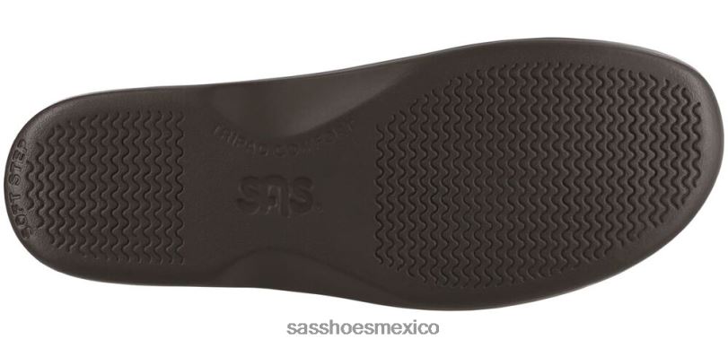 mx SAS mujer versátil zueco resbalón en mocasín marrón tejido LVV46238