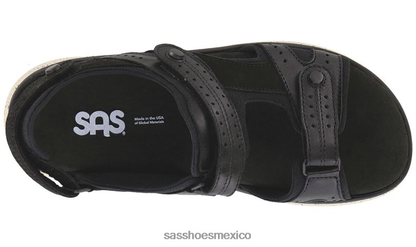 mx SAS mujer versátil embarcar sandalia deportiva cenizas negro LVV4650
