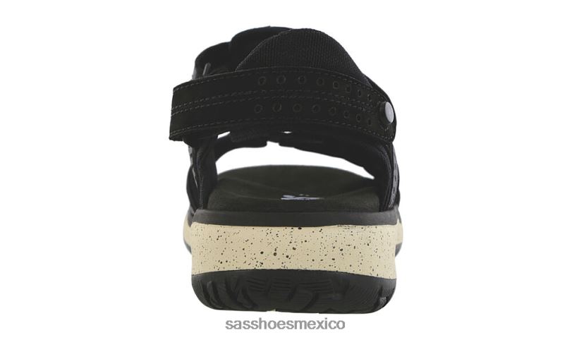 mx SAS mujer versátil embarcar sandalia deportiva cenizas negro LVV4650
