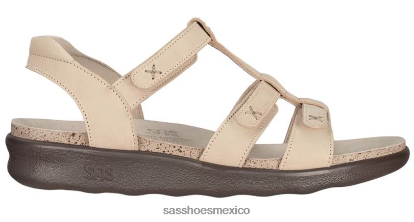mx SAS mujer versátil sandalia Sorrento con correa en T lino LVV46154