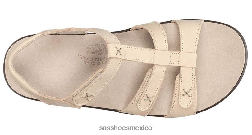 mx SAS mujer versátil sandalia Sorrento con correa en T lino LVV46154