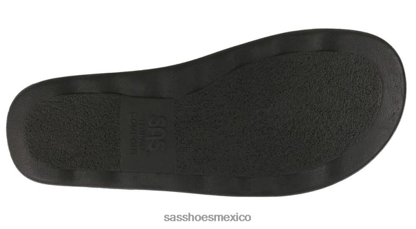 mx SAS mujer versátil sandalia Sorrento con correa en T negro LVV46156