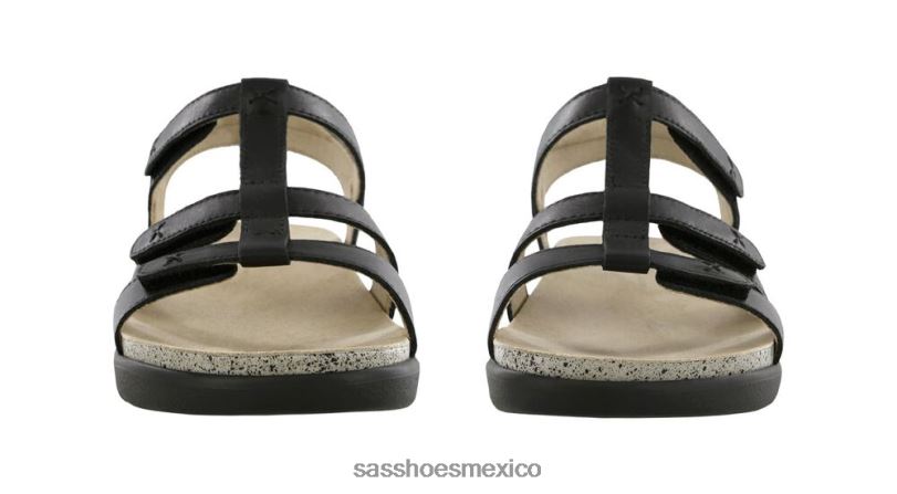 mx SAS mujer versátil sandalia Sorrento con correa en T negro LVV46156