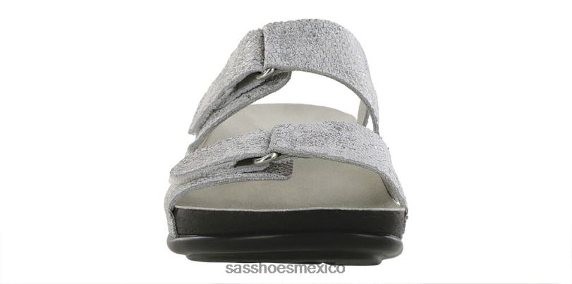 mx SAS mujer versátil sandalia de playa plata LVV4610