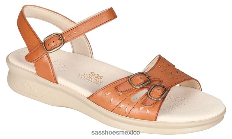 mx SAS mujer versátil sandalia duo con tira de cuarto bronceado antiguo LVV4686
