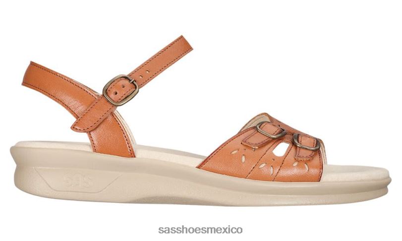 mx SAS mujer versátil sandalia duo con tira de cuarto bronceado antiguo LVV4686