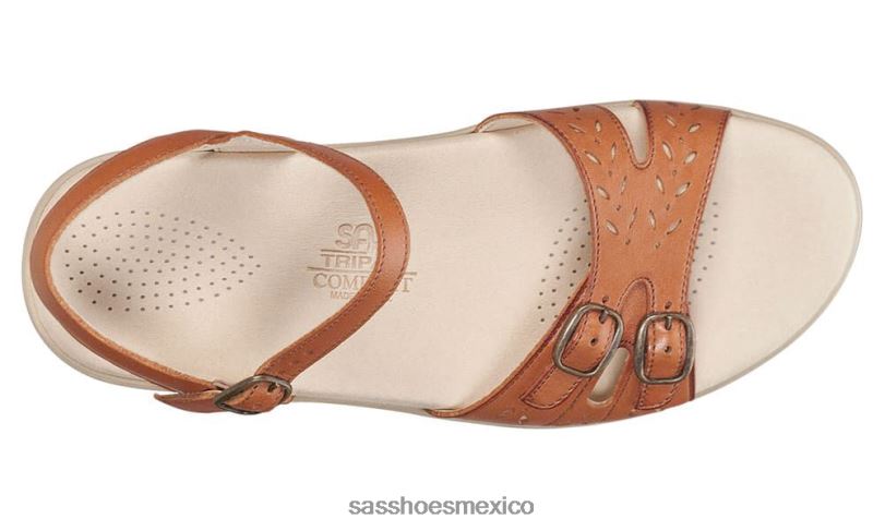 mx SAS mujer versátil sandalia duo con tira de cuarto bronceado antiguo LVV4686