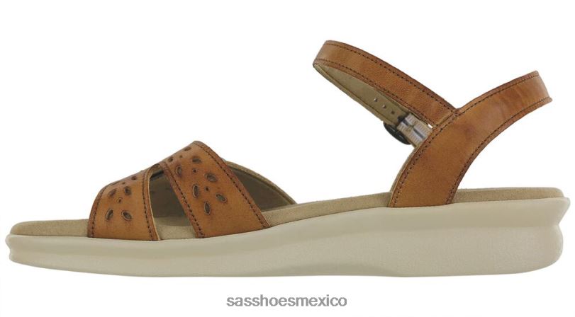mx SAS mujer versátil sandalia duo con tira de cuarto color avellana LVV4680