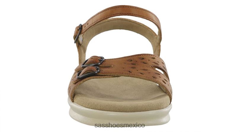 mx SAS mujer versátil sandalia duo con tira de cuarto color avellana LVV4680