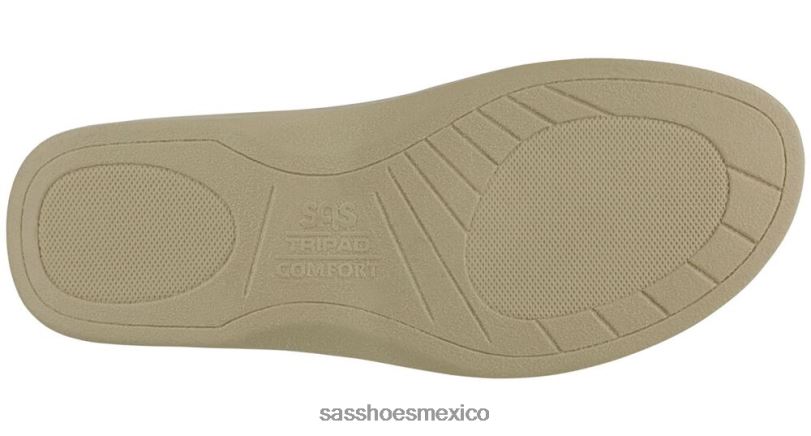 mx SAS mujer versátil sandalia duo con tira de cuarto lino dorado LVV4688