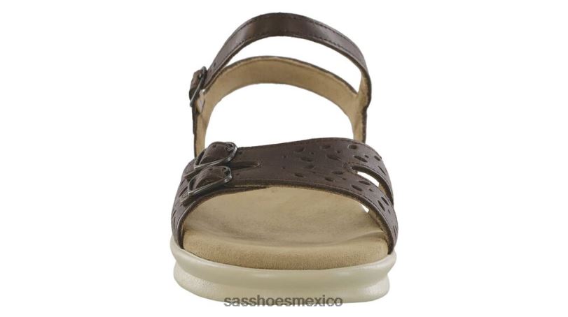 mx SAS mujer versátil sandalia duo con tira de cuarto madera oscura LVV4679