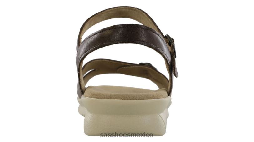 mx SAS mujer versátil sandalia duo con tira de cuarto madera oscura LVV4679