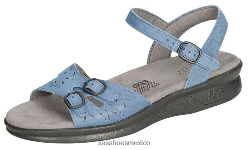 mx SAS mujer versátil sandalia duo con tira de cuarto mezclilla LVV4683