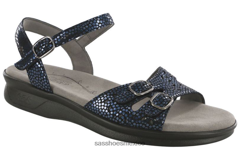 mx SAS mujer versátil sandalia duo con tira de cuarto perla azul marino LVV4687