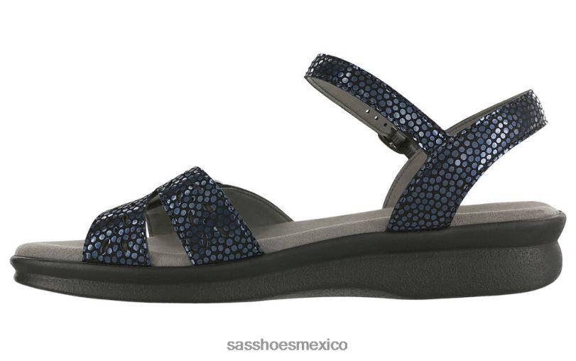 mx SAS mujer versátil sandalia duo con tira de cuarto perla azul marino LVV4687