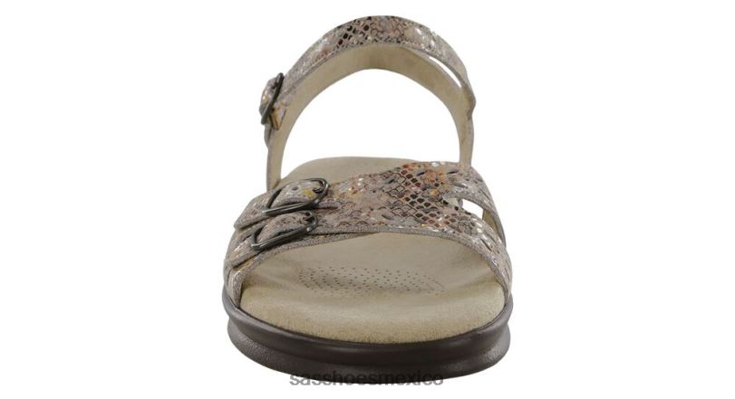 mx SAS mujer versátil sandalia duo con tira de cuarto topo multiserpiente LVV4689