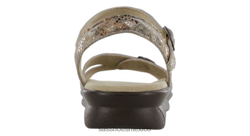 mx SAS mujer versátil sandalia duo con tira de cuarto topo multiserpiente LVV4689