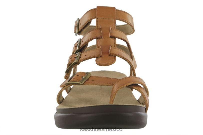mx SAS mujer versátil sandalia gladiador aria color avellana LVV469