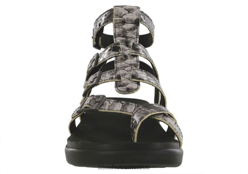 mx SAS mujer versátil sandalia gladiador aria lx tipo de serpiente venenosa LVV4611