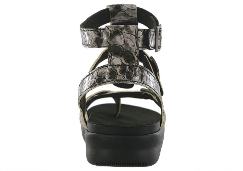 mx SAS mujer versátil sandalia gladiador aria lx tipo de serpiente venenosa LVV4611