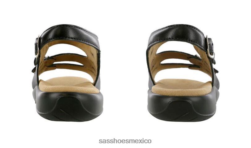 mx SAS mujer versátil sandalia mística con tira trasera negro LVV46129