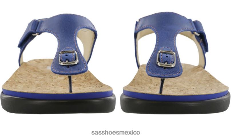 mx SAS mujer versátil sandalia marina con correa en T azul LVV46137