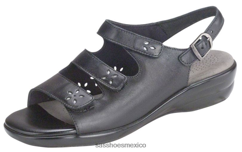 mx SAS mujer versátil sandalia quatro destalonada negro LVV46130