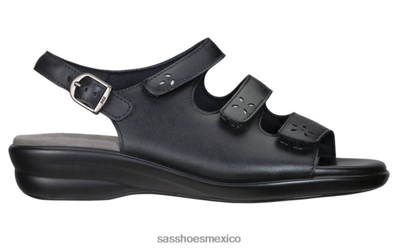 mx SAS mujer versátil sandalia quatro destalonada negro LVV46130