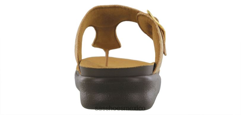 mx SAS mujer versátil sandalia sanibel con correa en T corcho dorado LVV4627