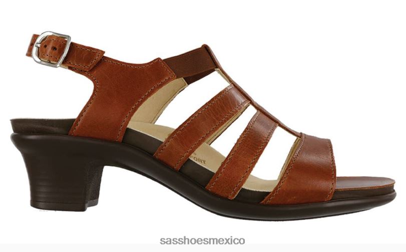 mx SAS mujer versátil sandalias allegro con correa en el talón castaña LVV46124
