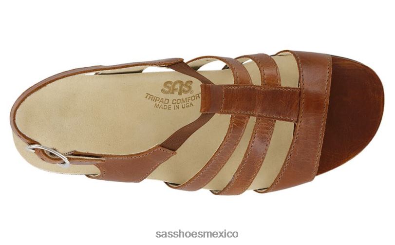 mx SAS mujer versátil sandalias allegro con correa en el talón castaña LVV46124