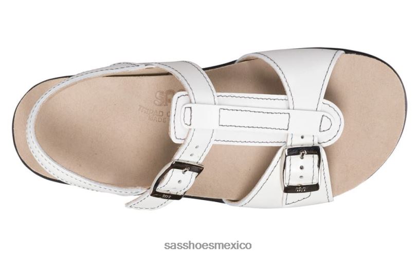 mx SAS mujer versátil sandalias captiva con correa en T blanco LVV46149