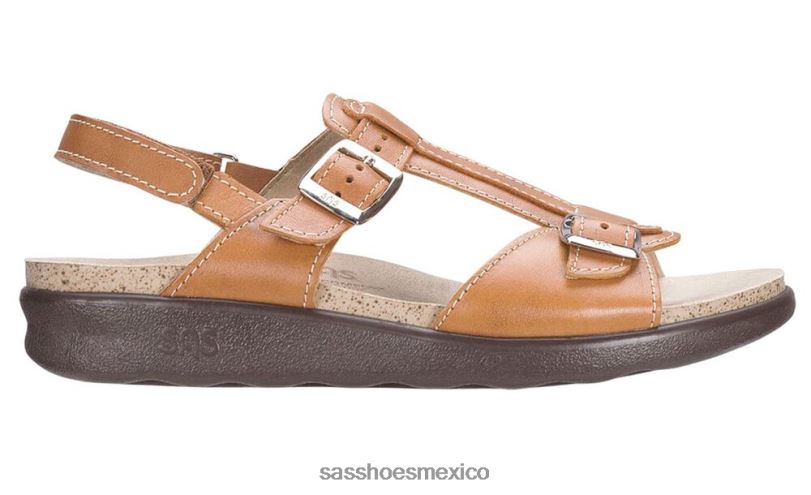 mx SAS mujer versátil sandalias captiva con correa en T caramelo LVV46151