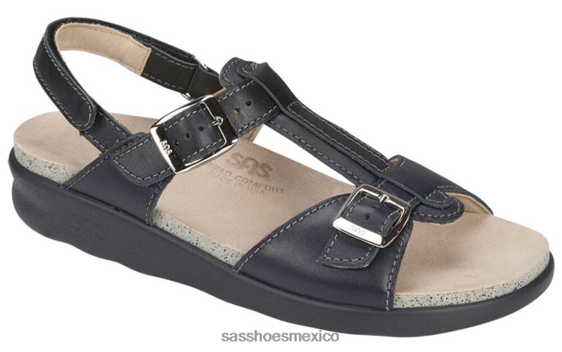 mx SAS mujer versátil sandalias captiva con correa en T negro LVV46150