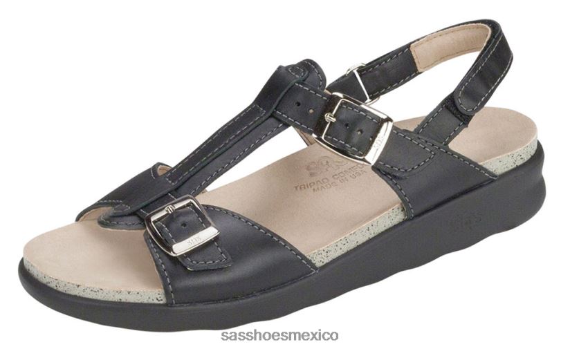mx SAS mujer versátil sandalias captiva con correa en T negro LVV46150