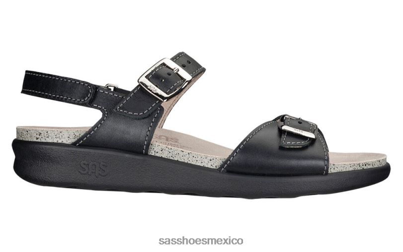 mx SAS mujer versátil sandalias captiva con correa en T negro LVV46150